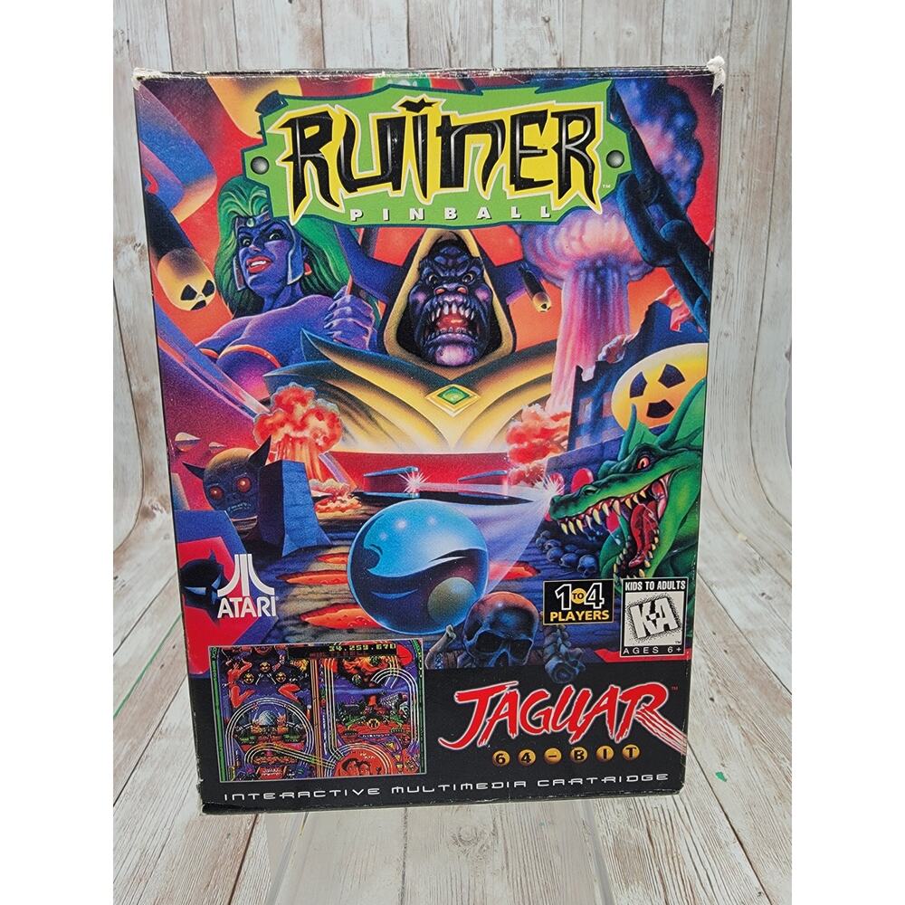 Atari Jaguar Ruiner Pinball Complete With Original Box & Manual